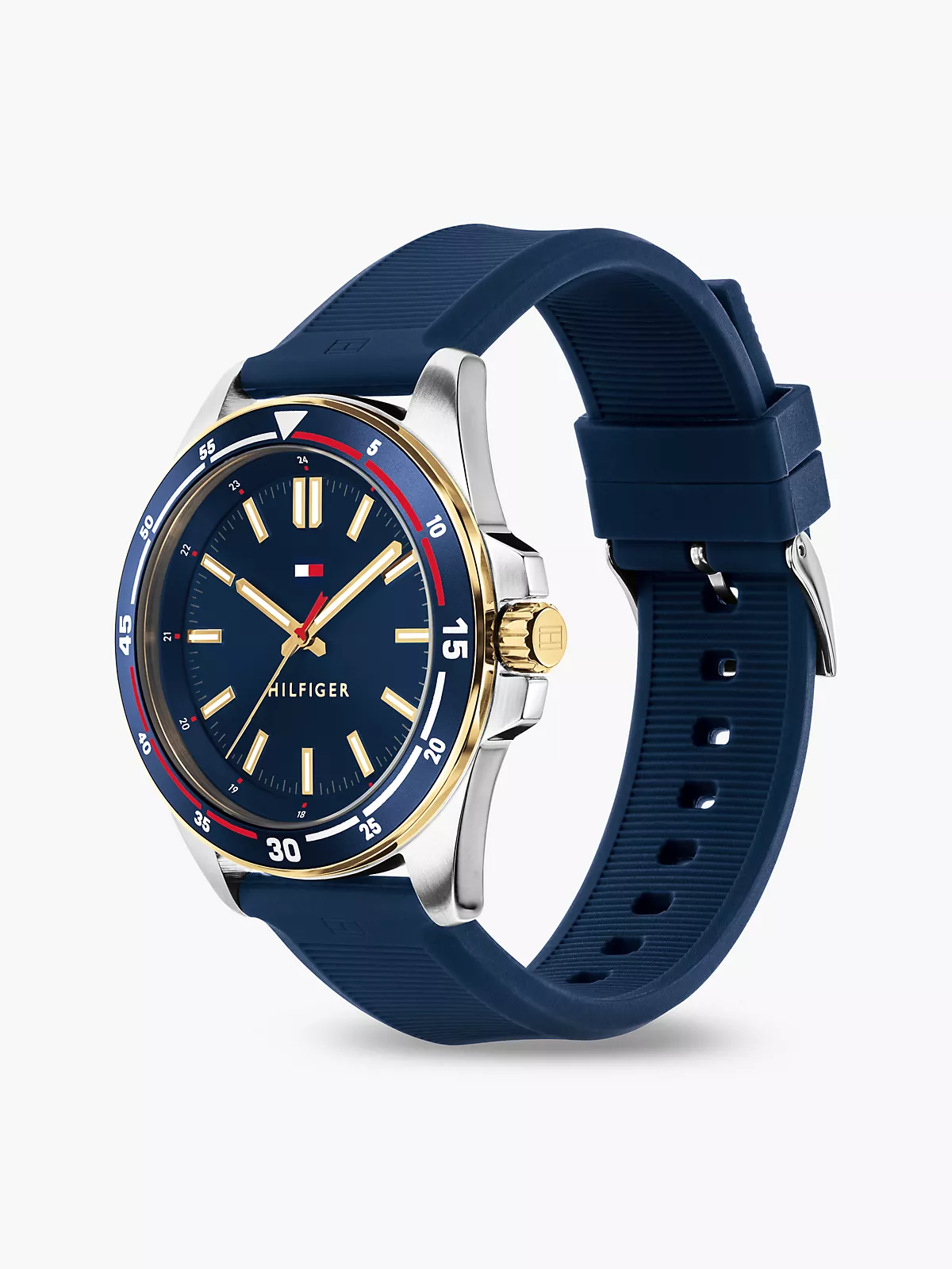 44MM Silicone Strap Casual Nautical Watch