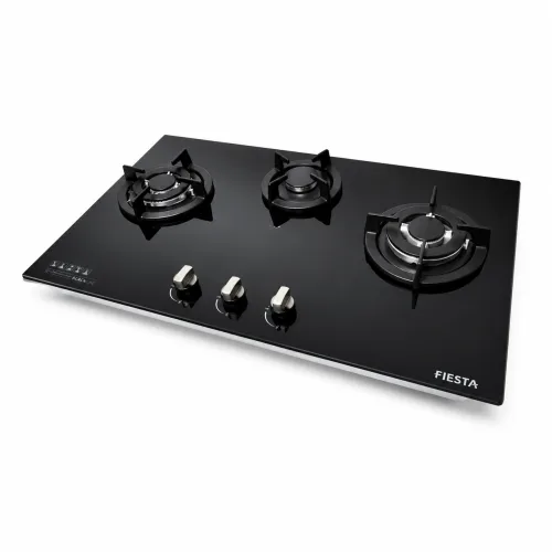 FIESTA F3-B90 Table Top Gas Stove 3 Burner Black