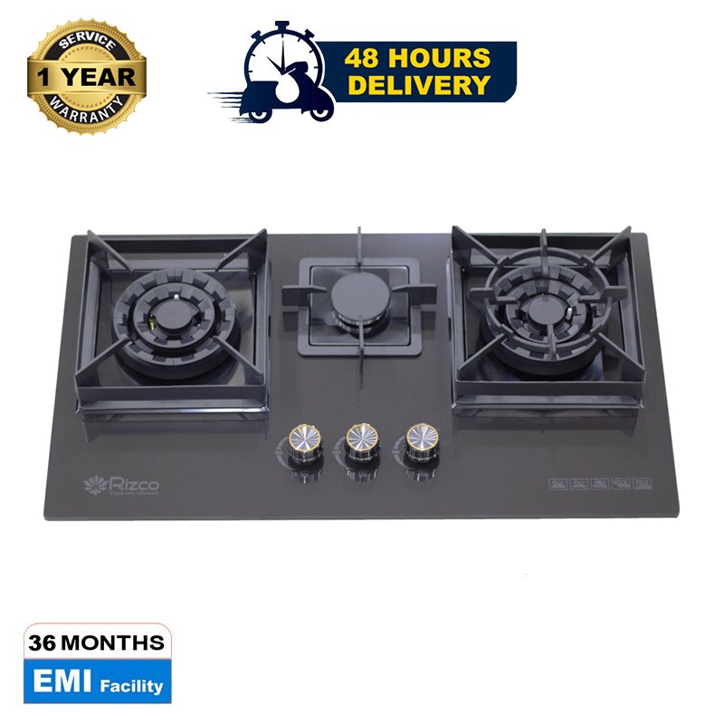 Rizco Gas Burner BHC Ocean 739, 10mm Ceramic Panel